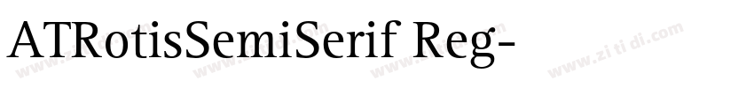 ATRotisSemiSerif Reg字体转换